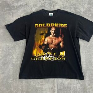 Vintage 90's WCW Goldberg World Champion T-Shirt Mens XL Wrestling